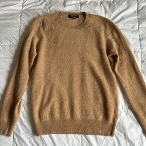 Lord & Taylor Cashmere Camel Crewneck Sweater
